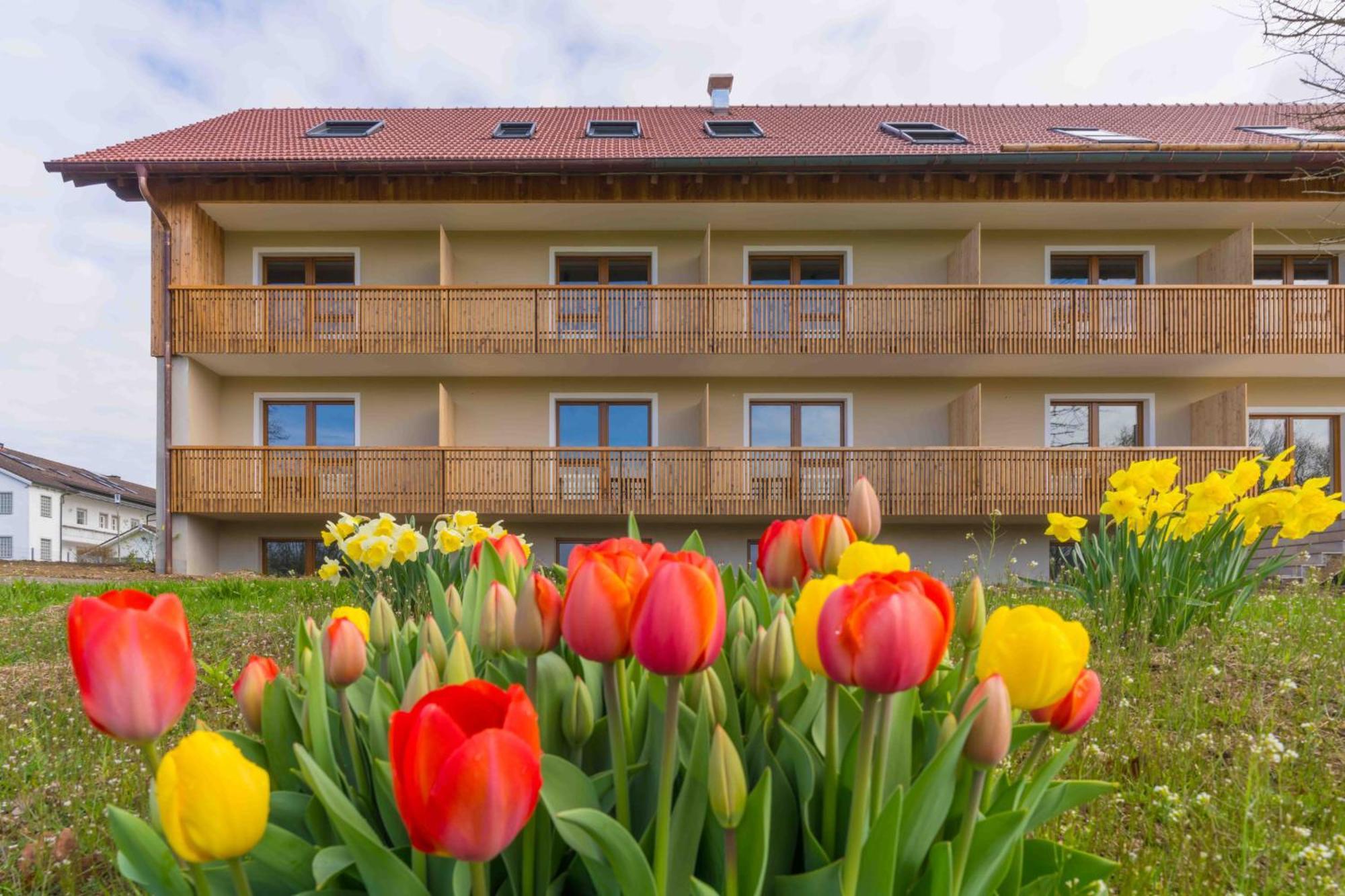 ホテル Chalet An Der Brunnader - Ihr Perfekter Rueckzugsort In Der Bayerischen Toskana バート・ビルンバッハ エクステリア 写真